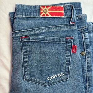 Official Soccer Futbol Chivas Guadalajara Mexico Women Jeans Pants Size 3